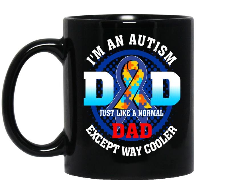 I'm an autism dad Coffee Mug_Black