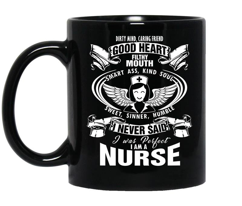 I'm a nurse-nursing school Coffee Mug_Black