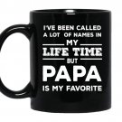 I've been called a lot of names in my life time but papa is my favorite Coffee Mug_Black