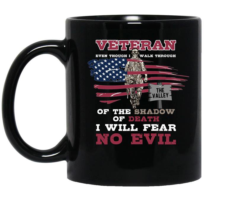I will fear no evil-veteran Coffee Mug_Black