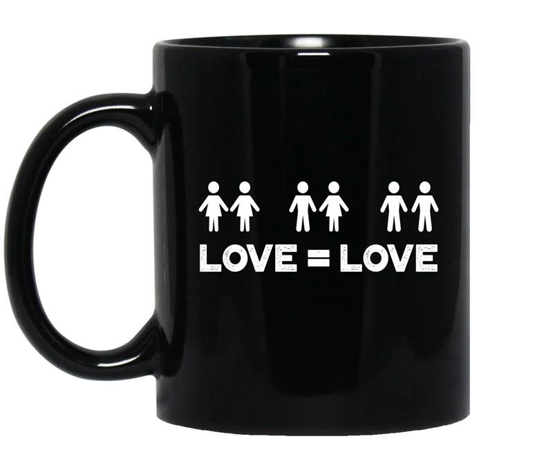 Love equal love - LGBT Coffee Mug_Black