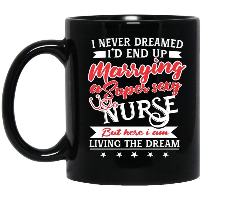 Marrying a super sexy nurse Coffee Mug_Black