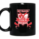 My blood type is hockey Coffee Mug_Black - Hockey fan, hockey lover