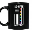 No hate in my state LGBT Coffee Mug_Black - Gay Lesbian Bisexual Transgender
