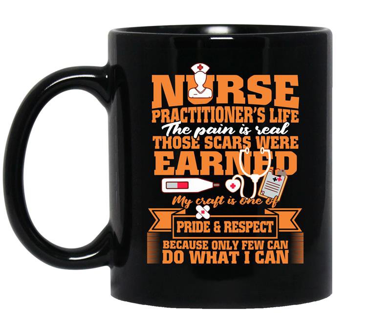 Nurse practitioners life nursing school Coffee Mug_Black