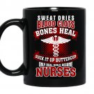 Only real girls become nurses-nursing school Coffee Mug_Black
