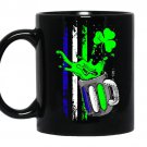 St patrick's day beer flag Coffee Mug_Black