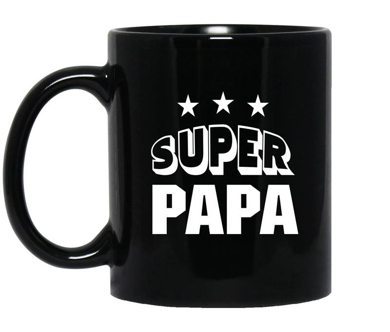 Super papa Coffee Mug_Black Father's day gift