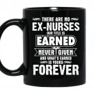 The title nurse is forever-nursing school coffee Mug_Black