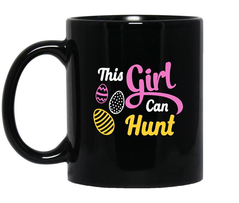 This girl can hunt coffee Mug_Black Easter
