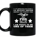 US military keeping our country free for 100% of american Coffee Mug_Black