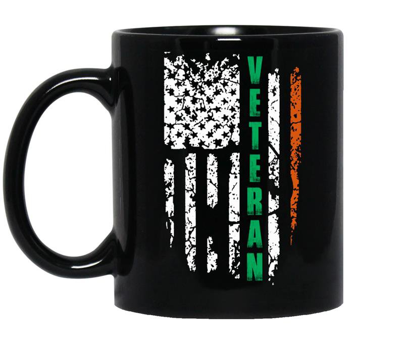 veteran American flag coffee Mug_Black