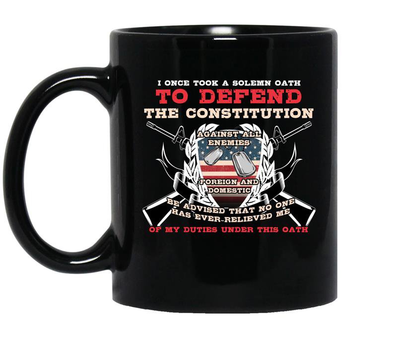 Veteran-i once took a solemn oath Coffee Mug_Black