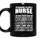 10 reasons to love a nurse coffee Mug_Black