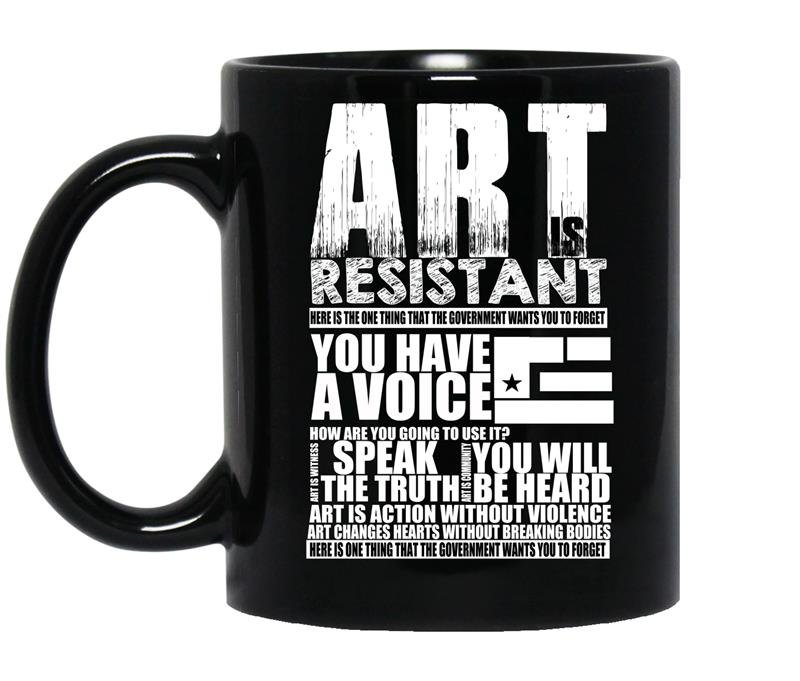 Art is resistant Coffee Mug_Black