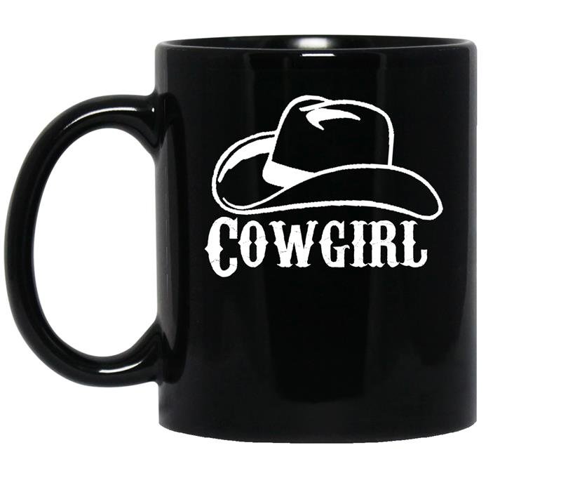 Cowgirl hat Coffee Mug_Black
