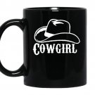 Cowgirl hat Coffee Mug_Black