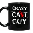 Crazy cat guy Coffee Mug_Black