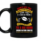 Dont let the make up and perfume fool you i can go from quiet and delightful coffee Mug_Black