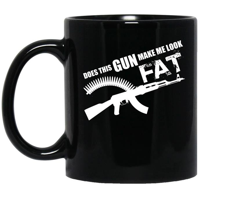 Do this gun make me look fat coffee Mug_Black