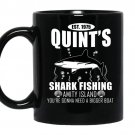 Est 1975 quints shark fishing amity island youre need a bigger boat Coffee Mug_Black