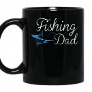 Fishing dad fathers day coffee Mug_Black