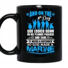God made a marine coffee Mug_Black