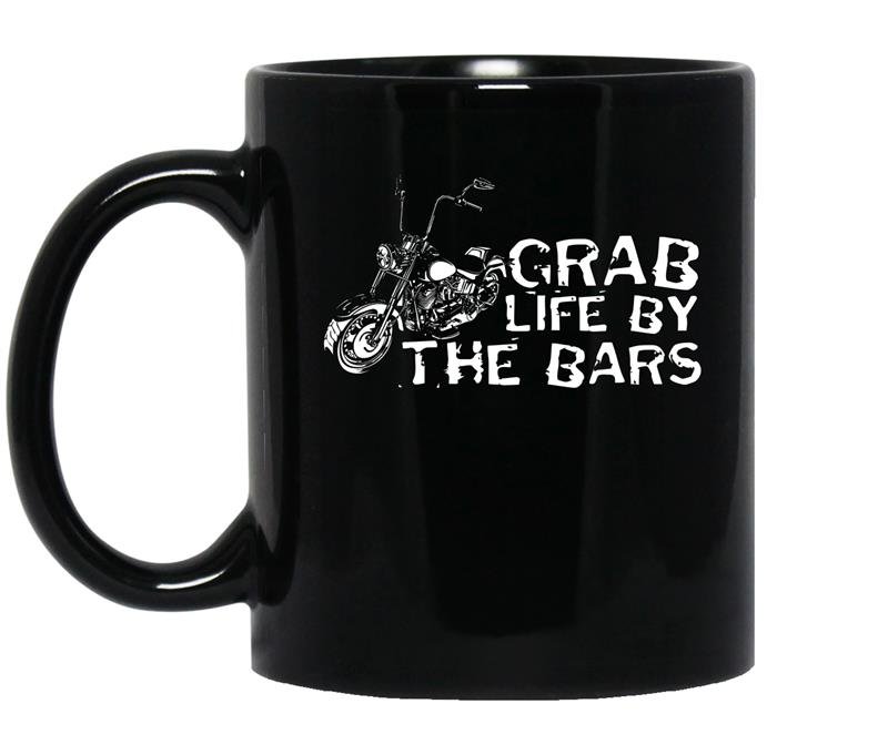 Grab life by the bars coffee Mug_Black