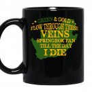 Green and gold follow through these veins springbok fan till the day i die coffee Mug_Black