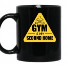 Gym is my second home Coffee Mug_Black