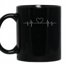Heart beat Coffee Mug_Black