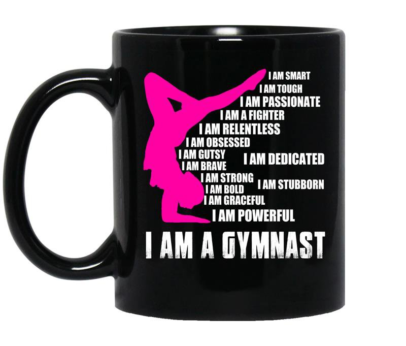 I am a gymnast coffee Mug_Black