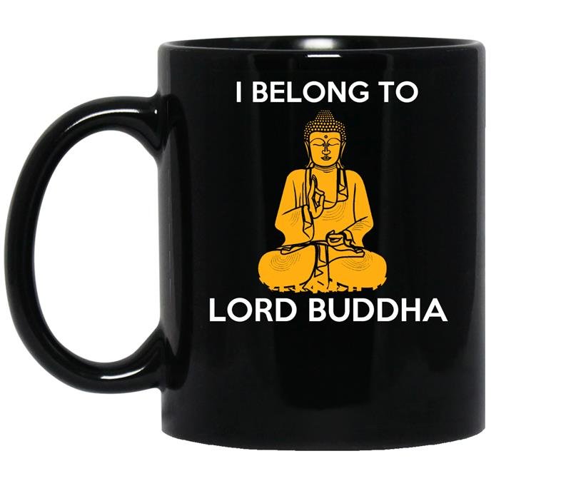 I belong to lord buddha coffee Mug_Black