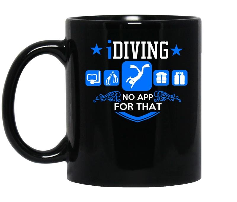 Idiving no app for that coffee Mug_Black