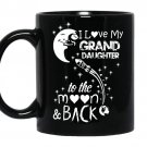 I love my granddaughter to the moon and back coffee Mug_Black