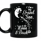 I love my grand son to the moon and back coffee Mug_Black