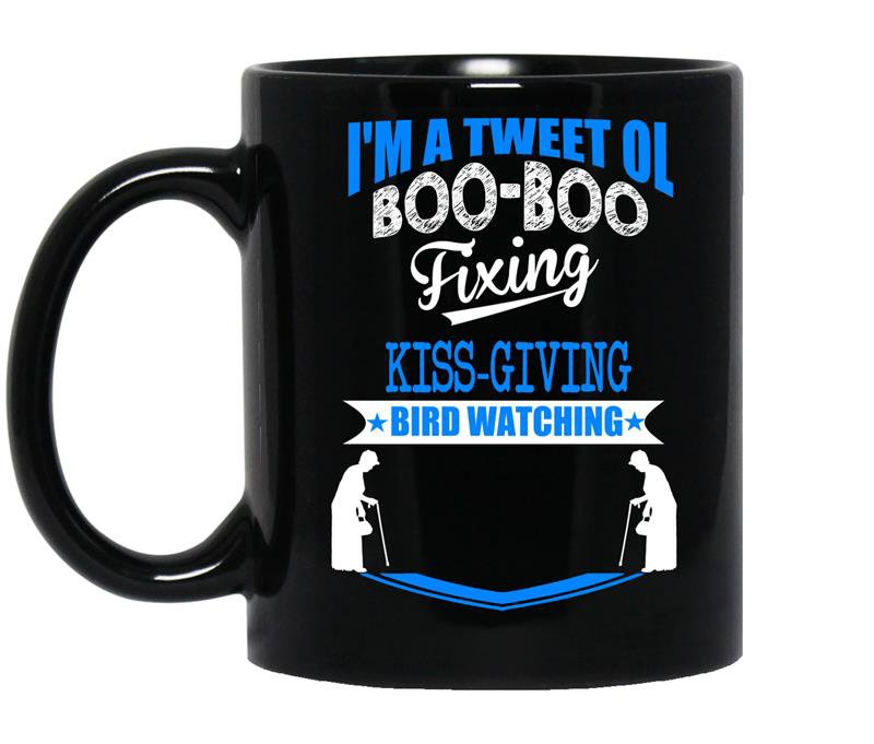 Im a tweet ol bird watching coffee Mug_Black