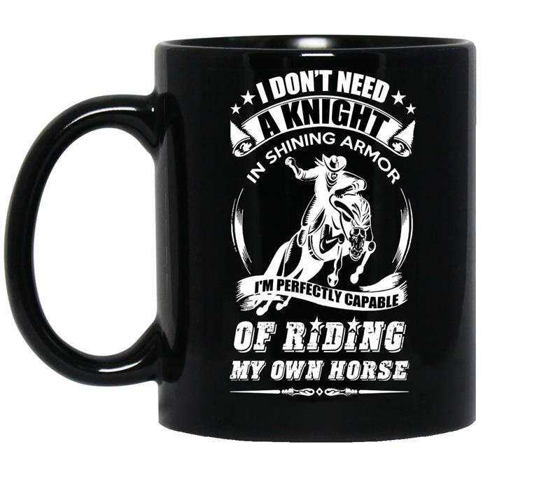 Im perfectly capable of riding my own horse coffee Mug_Black