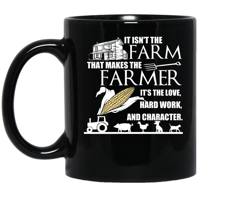 It isnt the farm that makes the farmer coffee Mug_Black