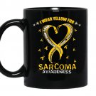I wear yellow for sarcoma awareness coffee Mug_Black