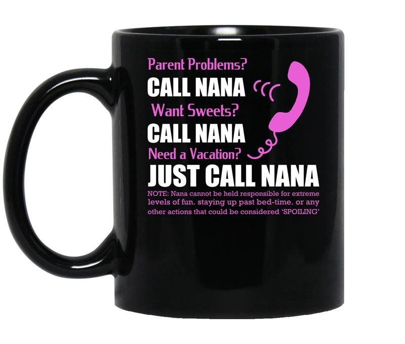 Just call nana coffee Mug_Black