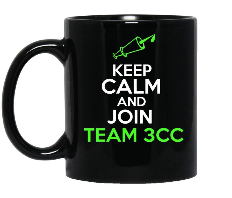 Keep calm and join team 3cc coffee Mug_Black