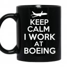 Keep calm i work at boeing coffee Mug_Black