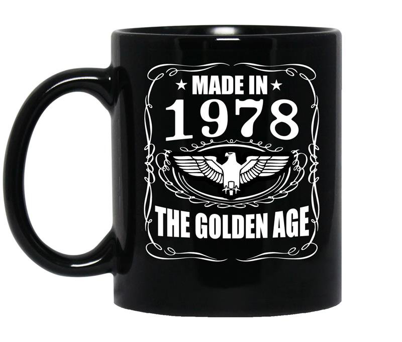 Made in 1978 the golden age coffee Mug_Black