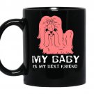 My baby is my best friend coffee Mug_Black