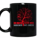 No math know mess know math no mess funny math coffee Mug_Black