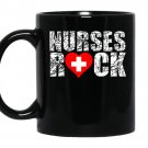 Nurses rock nurses coffee Mug_Black