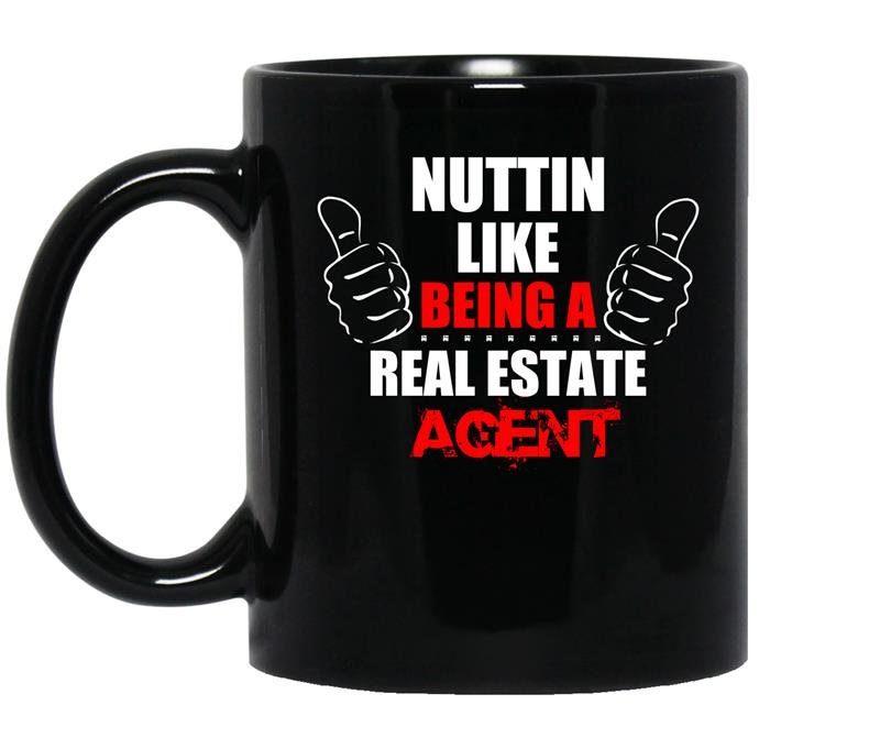 Nuttin like being a real estate agent coffee Mug_Black