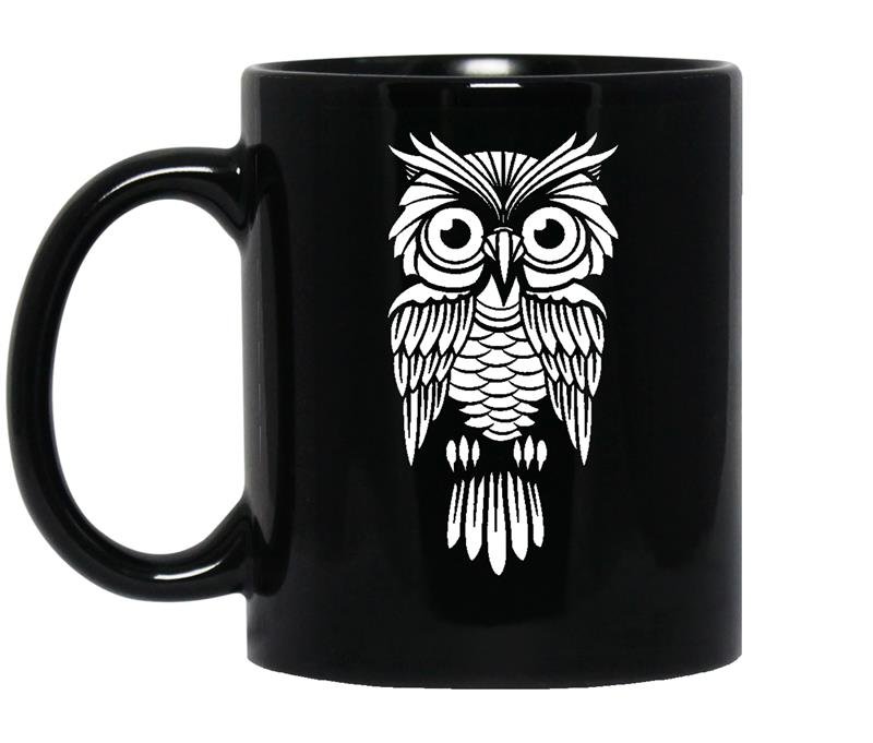 Owl coffee Mug_Black