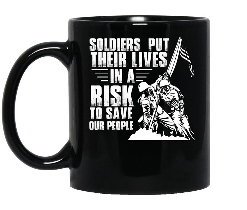 Soldiers put their lives in a risk to save our people coffee Mug_Black